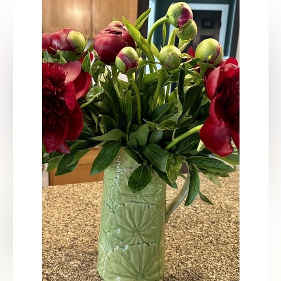 Large Anthropologie Lily pad pitcher - Picture 6 of 9